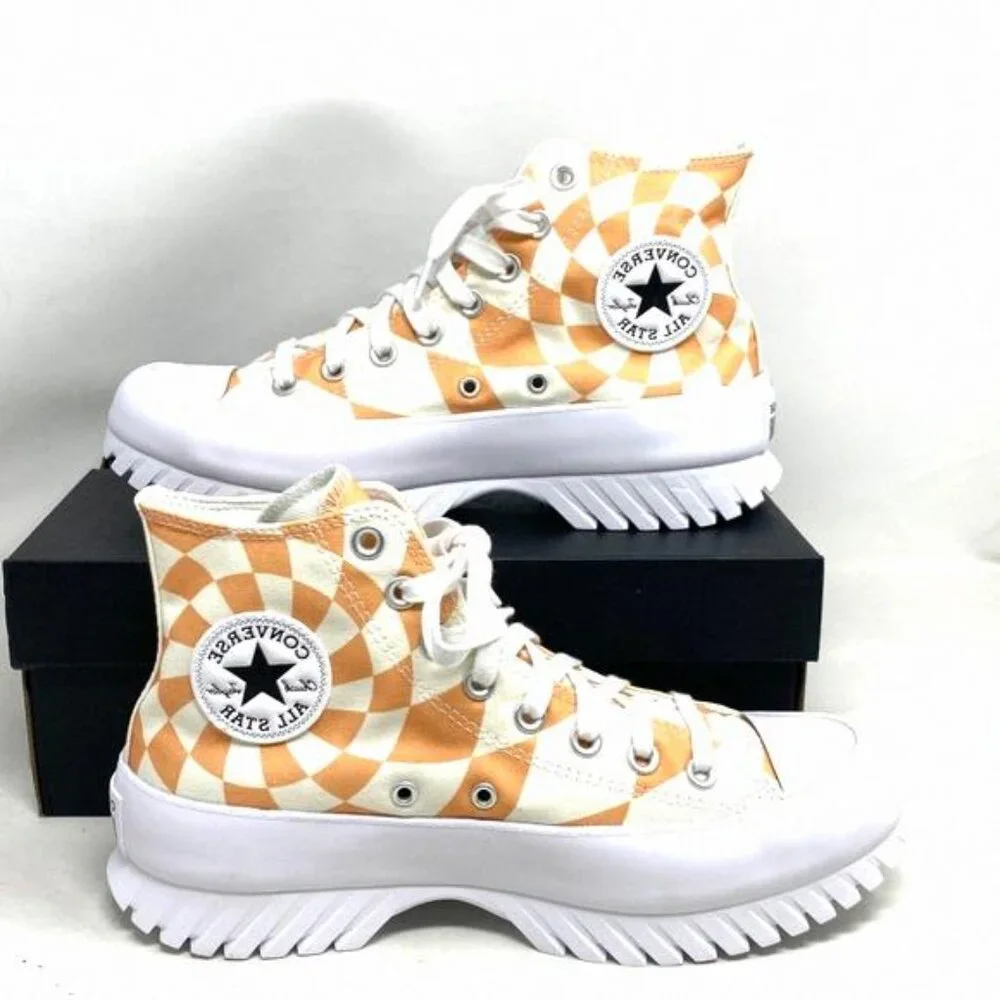 Converse Chuck Taylor Lugged 2.0 Shoe Canvas Women High A10022C Candy Orange Top